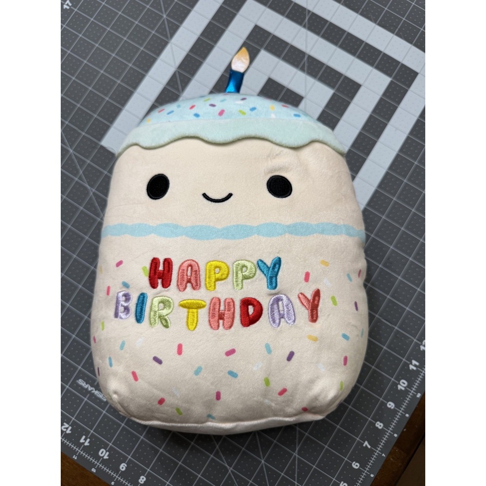 Happy Birthday Kiks Squishmallow cupcake 10" plush stuffed animal kellytoy